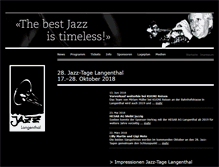 Tablet Screenshot of jazzlangenthal.ch